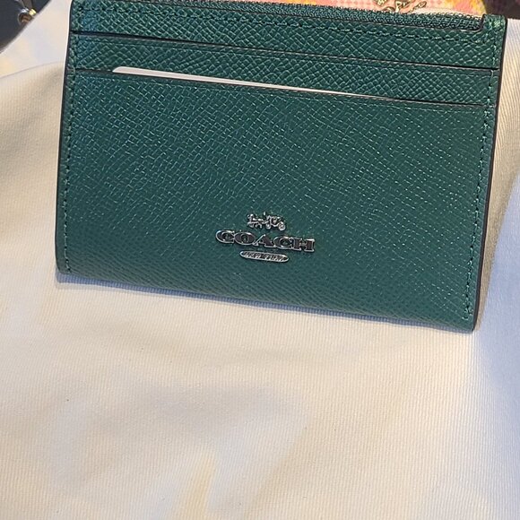 COACH Mini Skinny Id Case green - Picture 1 of 2